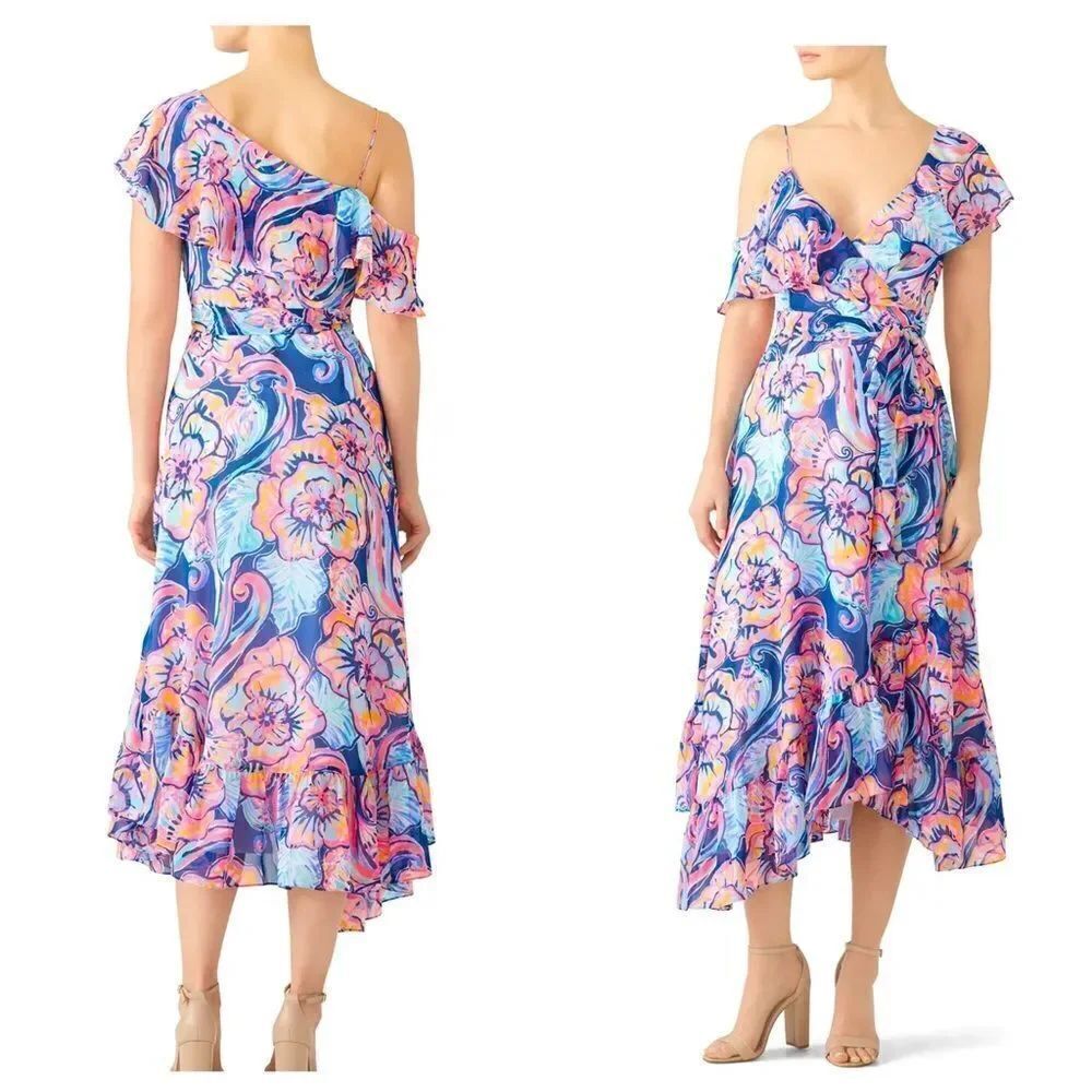 Lilly Pulitzer Mariana Wrap Dress Size MEDIUM